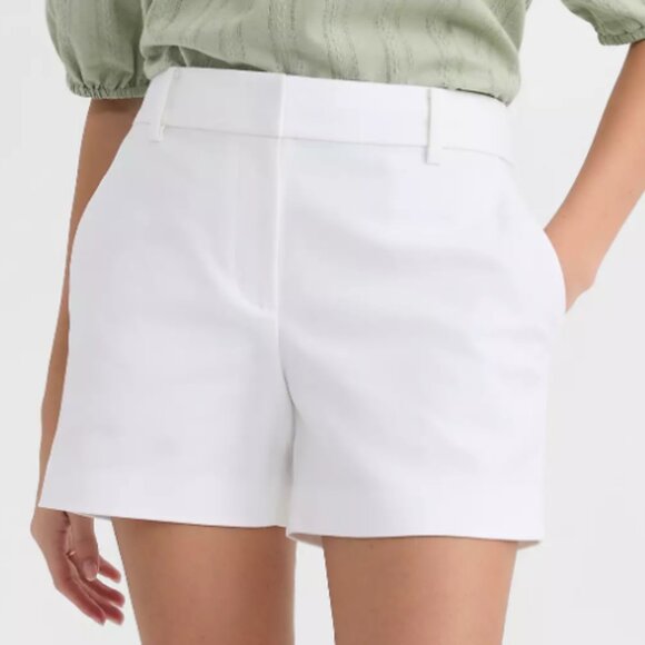 LOFT NEW White Riviera Shorts in Doubleweave Size 6 - Picture 2 of 14